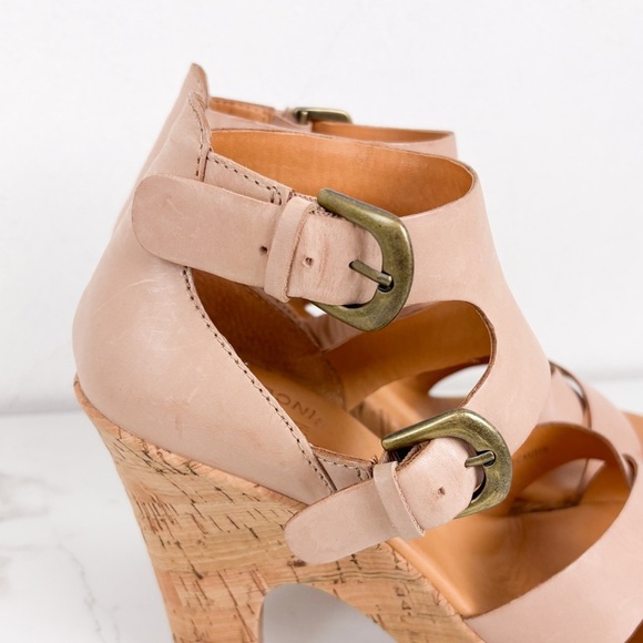 Kork-Ease Leather Strappy Heels Sz 9 - Picture 12 of 12